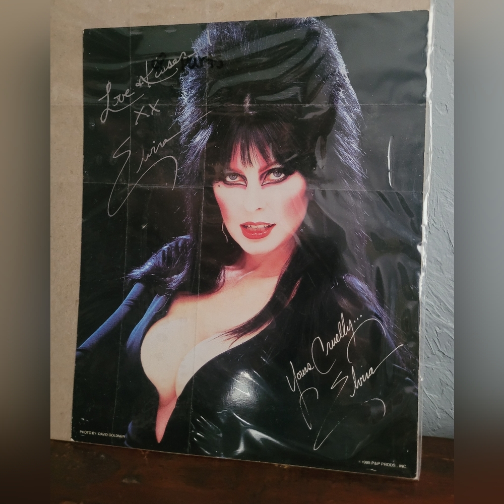 Signed Elvira Photo